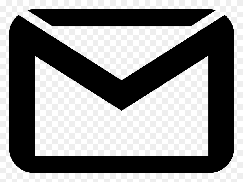 1301x952 Gmail Icon Free At Icons8 Gmail Logo Black And White, Gray, World Of Warcraft HD PNG Download