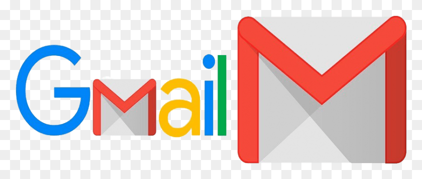 837x320 Логотип Gmail, Текст, Символ, Товарный Знак Hd Png Скачать