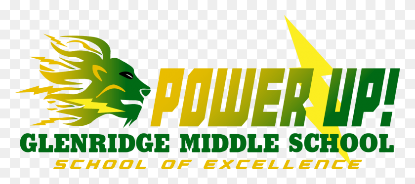 1337x538 Gms Logo Glenridge Middle School, Text, Vegetation, Plant HD PNG Download