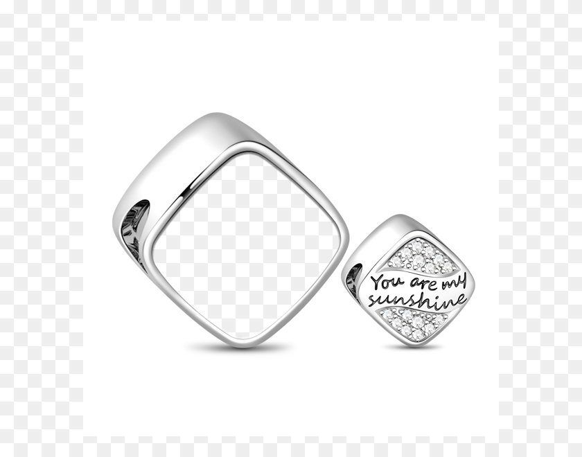 600x600 Gnoce You Are My Sunshine 925 Sterling Silver Squre Titanium Ring, Mouse, Hardware, Computer HD PNG Download