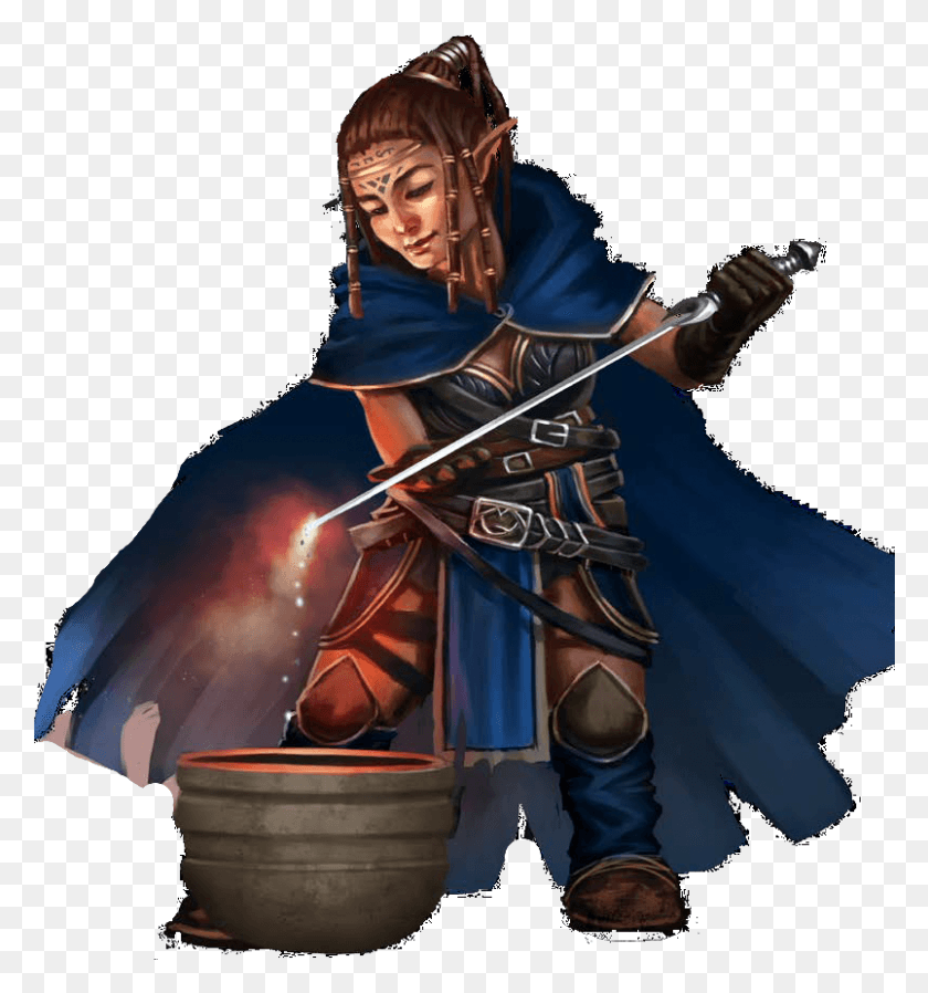 804x864 Gnome Halfling Rogue Fighter Ranger Rogue Fighter Female, Person, Human, Samurai HD PNG Download