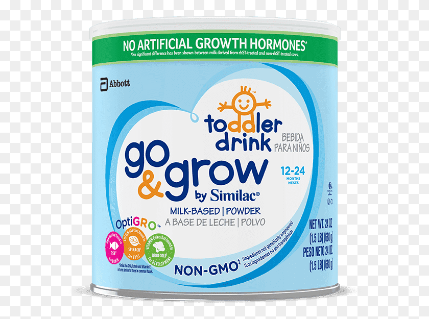 581x565 Go Amp Grow By Similac Non Gmo Toddler Drink Personal Care, Tin, Can, Food HD PNG Download