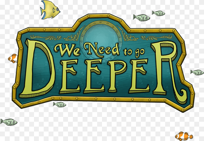 893x616 Go Deeper We Need To Go Deeper Logo, Animal, Fish, Sea Life PNG