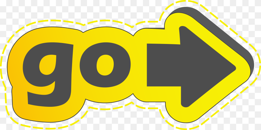 Go Flechas Ir, Symbol, Logo, Sign, Text Sticker PNG