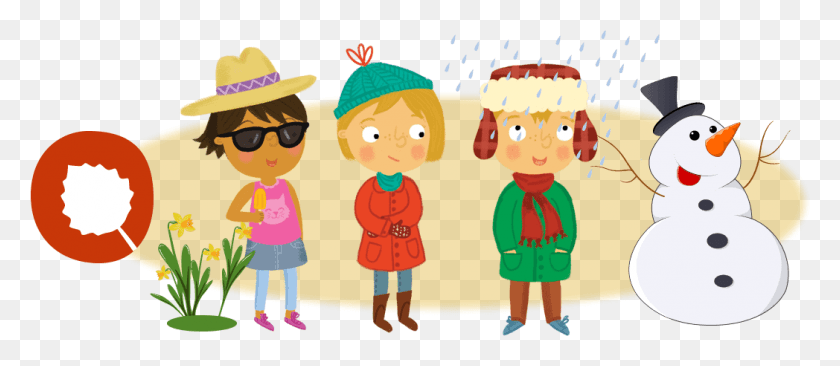 1048x412 Go Gaelic Seasons Kids In Different Seasons, Clothing, Apparel, Sunglasses Descargar Hd Png