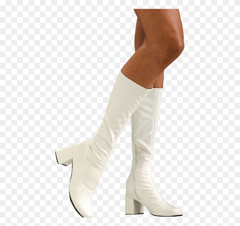 453x730 Go Go Boots White Gogo Boots, Clothing, Apparel, Shoe HD PNG Download