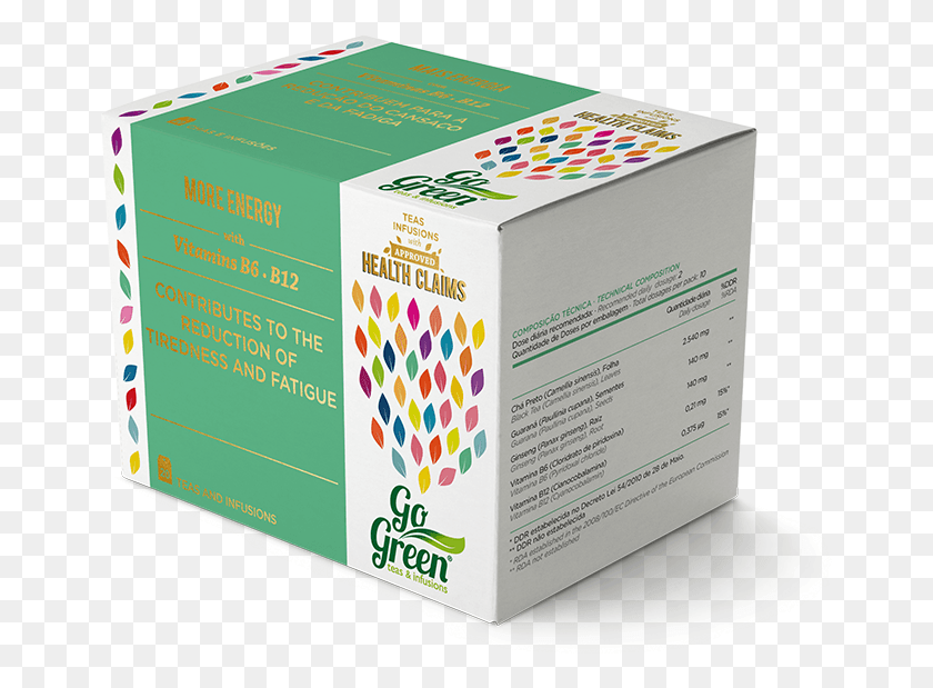 660x559 Go Green Teas More Energy Box, Label, Text, Cardboard HD PNG Download