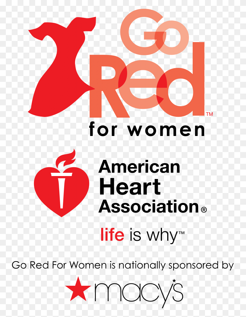757x1024 Go Red For Women, Label, Text, Poster HD PNG Download