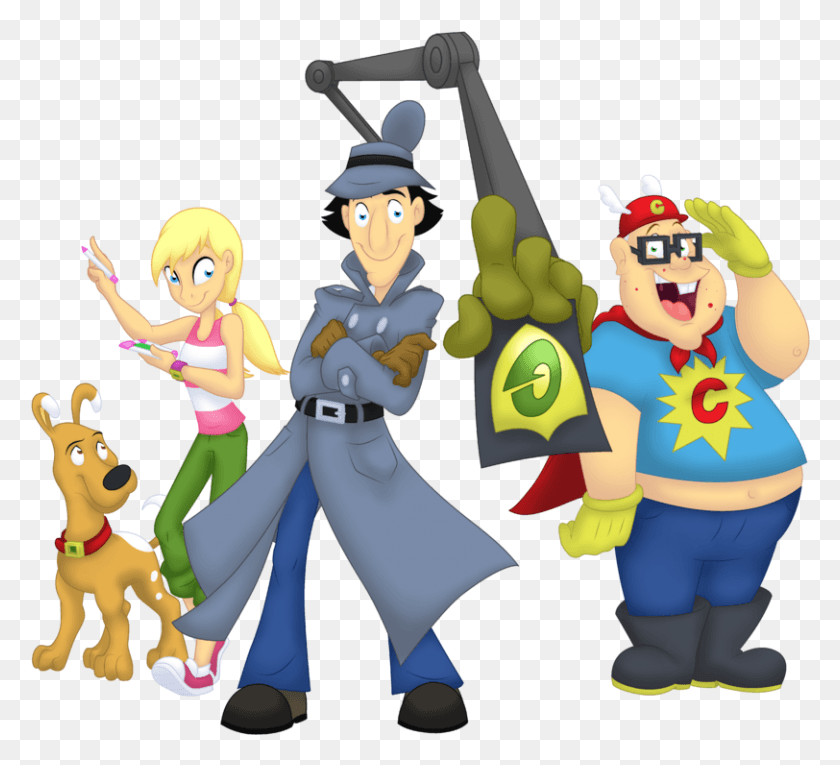 812x734 Go Role Call Inspector Gadget Capeman, Person, Human, Clothing HD PNG Download