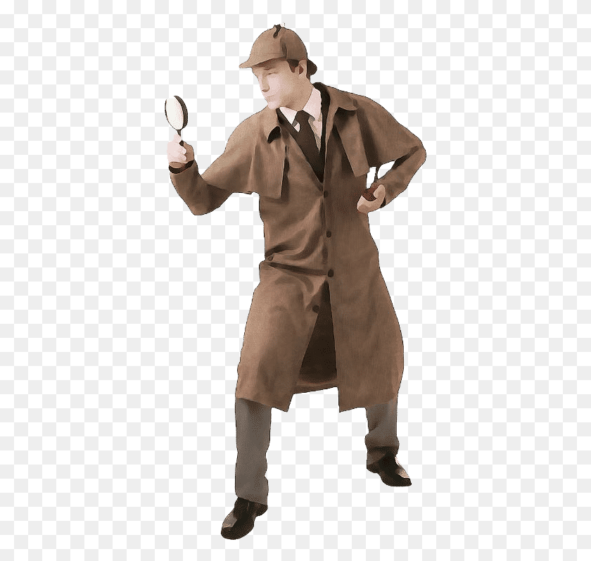 373x737 Go Sherlock Deep Learning Based Search Software Detective Costume Woman, Clothing, Apparel, Person HD PNG Download