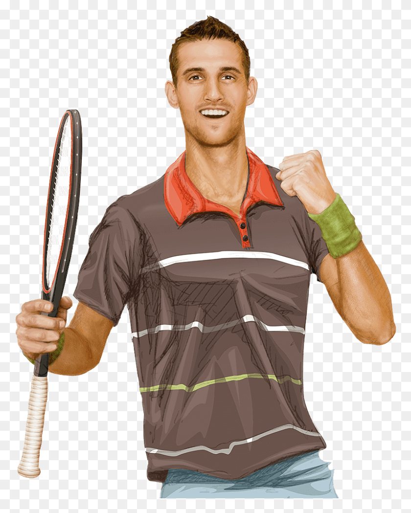 797x1010 Go To Image Rackets, Person, Human, Sport HD PNG Download