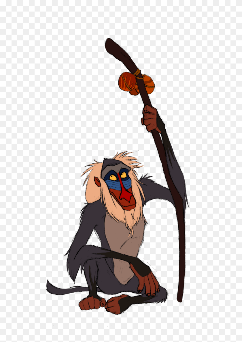 687x1125 Go To Image Rafiki Lion King Animation, Comics, Book, Person HD PNG Download