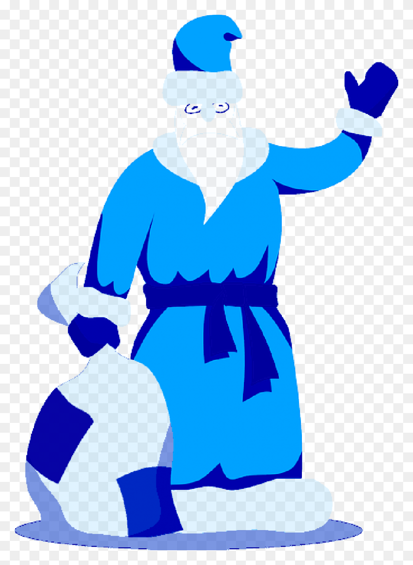 800x1117 Go To Image Santa Claus Blue, Sleeve, Clothing, Apparel HD PNG Download