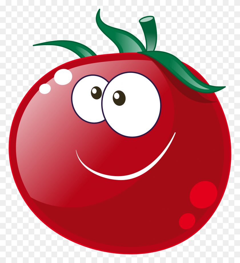 1639x1808 Go To Image Tomato Cartoon Transparent Background, Plant, Fruit, Food HD PNG Download