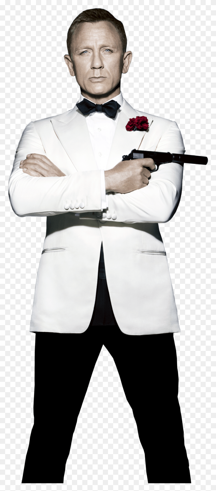 1004x2373 Go To Image White Tuxedo James Bond, Clothing, Apparel, Shirt HD PNG Download