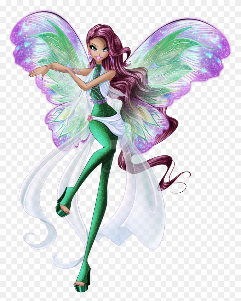 793x1007 Go To Image World Of Winx Dreamix Aisha, Doll, Toy, Purple HD PNG Download
