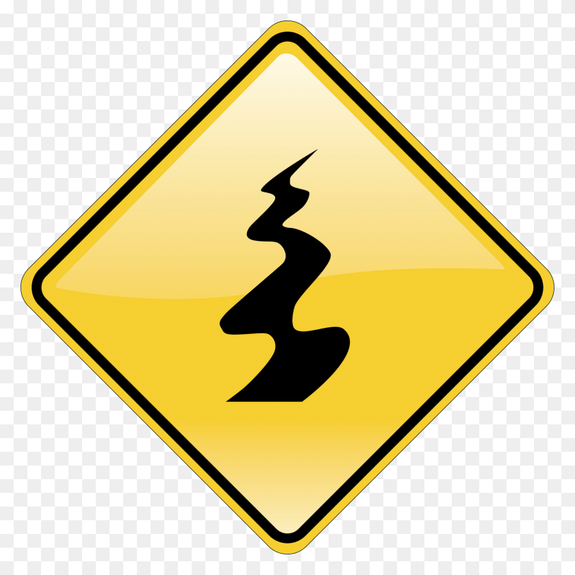 1600x1600 Go To Image Yellow Sign On The Road, Symbol, Road Sign HD PNG Download