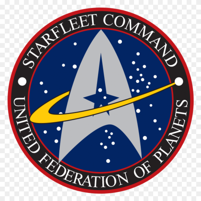 841x841 Descargar Png Go To Star Trek Star Trek Emblema, Etiqueta, Texto, Logotipo Hd Png