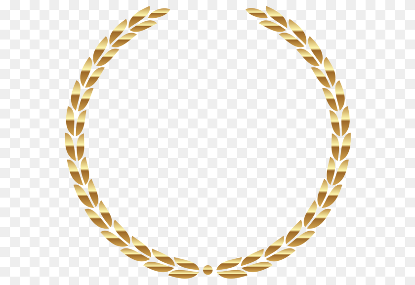 600x577 Go To Gold Wreath, Accessories, Jewelry, Necklace, Oval Transparent PNG