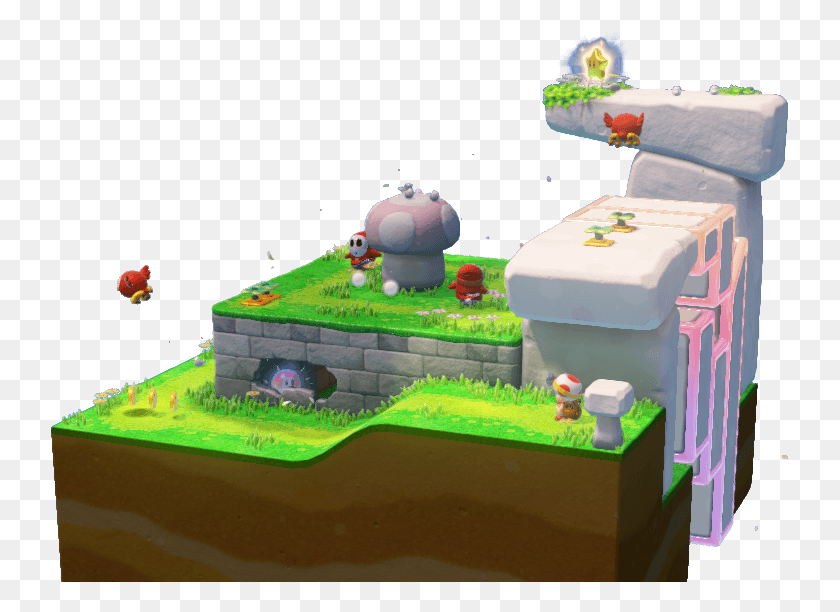 739x552 Goal Start Here Open New Paths Explore Ruins Watch Scale Model, Toy, Super Mario, Cake HD PNG Download