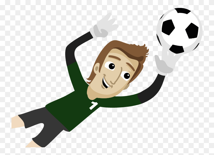 751x547 Goalkeeper Football Drawing Clip Art Portero Futbol Transparente, Soccer Ball, Ball, Soccer HD PNG Download