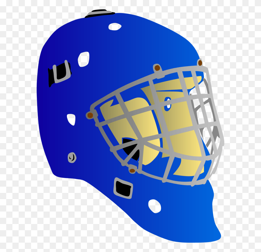 604x750 Goaltender Mask Ice Hockey Stick Hockey Puck Goalie Helmet Clip Art, Clothing, Apparel, Football Helmet HD PNG Download