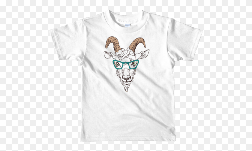 518x443 Goat Nerd Short Sleeve Kids T Shirt Toddler Wooden T Shirt, Clothing, Apparel, T-shirt HD PNG Download