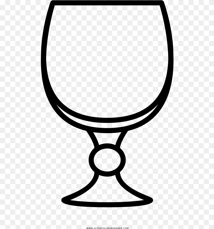 522x896 Goblet Coloring Page, Gray Sticker PNG