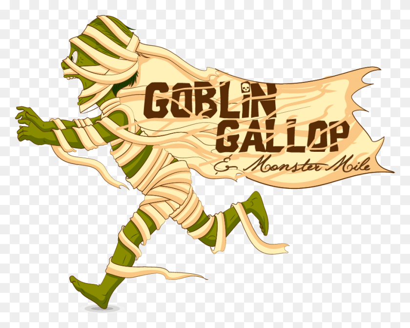 904x710 Goblin Gallop Halloween Running, Animal, Text, Person HD PNG Download