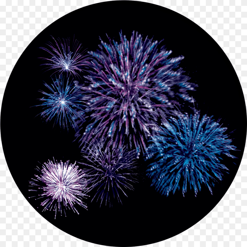 1001x1001 Gobo Fireworks, Plant Sticker PNG