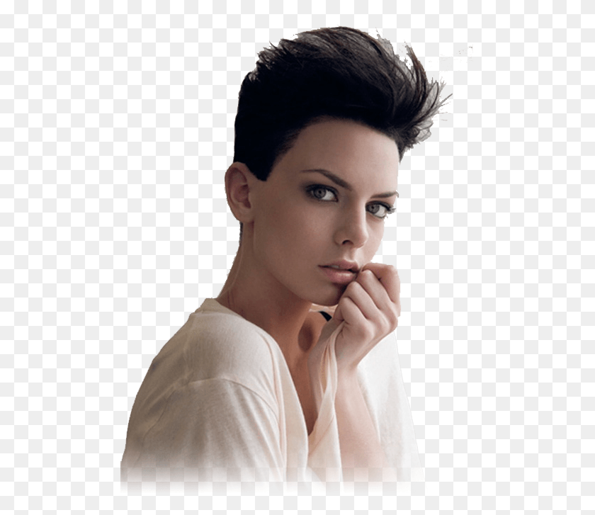 500x667 Gocha Salon Possible Hairstyles High Level Trendy Short Haircut For Teenage Girl, Face, Person, Clothing HD PNG Download