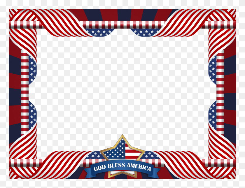 8000x6000 God Bless America Frame Picture Frame, Flag, Symbol, Circus HD PNG Download