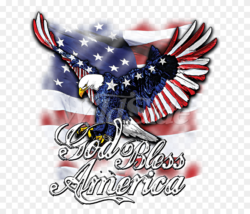 647x658 God Bless America God Bless America Eagle Flag, Symbol, American Flag HD PNG Download