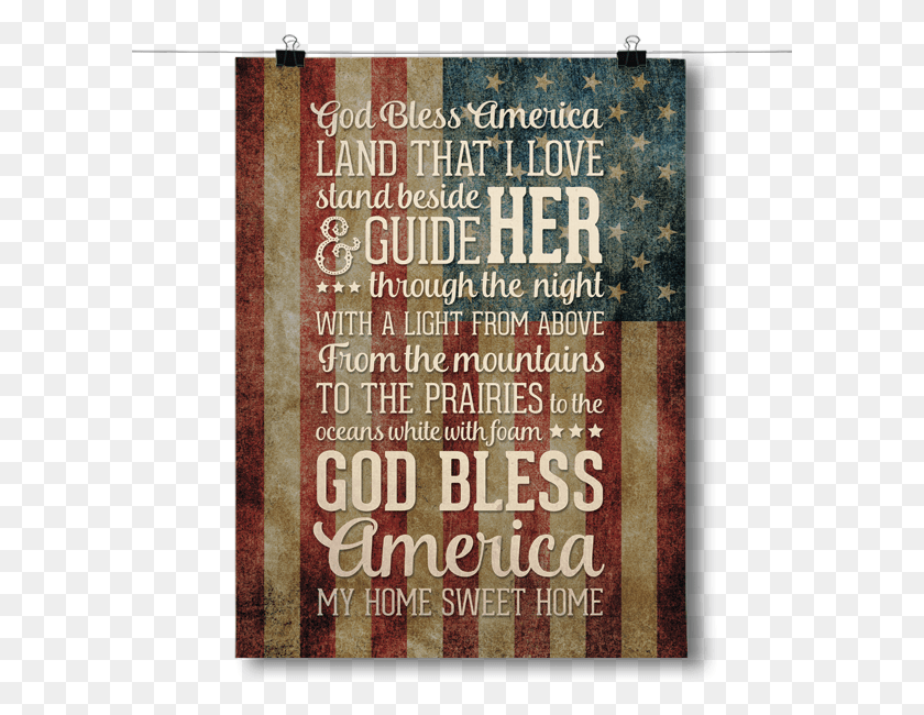 601x590 God Bless America Poster, Advertisement, Flyer, Paper HD PNG Download