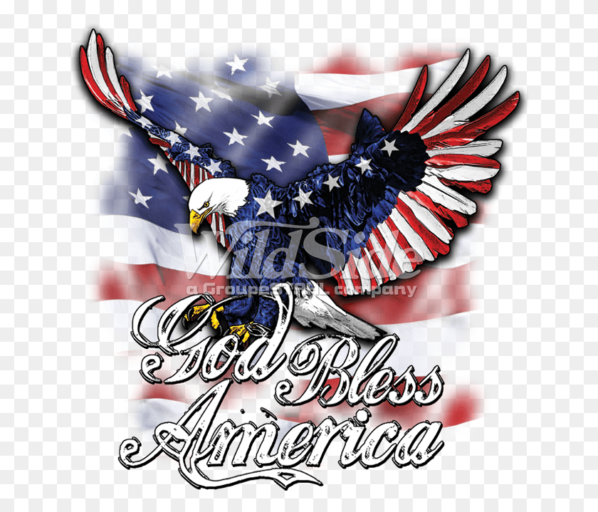 648x659 God Bless America Wings The Wild Side God Bless America Eagle, Flag, Symbol, American Flag HD PNG Download