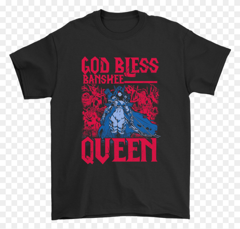 857x815 God Bless Banshee Queen Sylvanas Windrunner World Of Active Shirt, Clothing, Apparel, T-shirt HD PNG Download