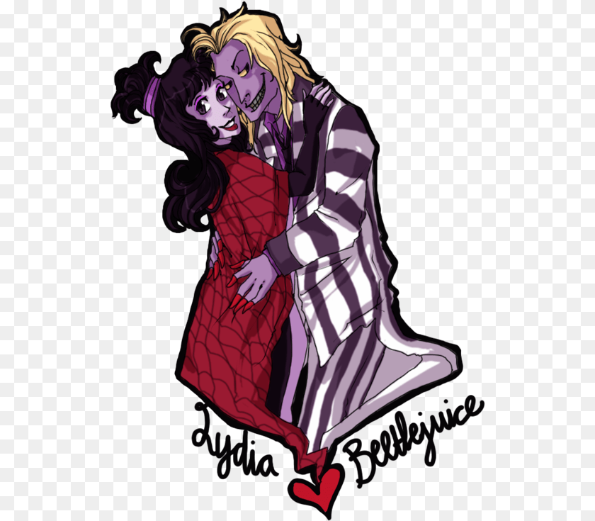 530x735 God Damn I Love Beetlejuice This Started Out As A One Hour Timed, Adult, Publication, Person, Female Clipart PNG