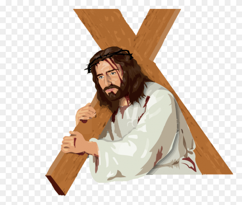 878x733 God Jesus Christ Jesus With Cross, Carpenter, Person, Human HD PNG Download
