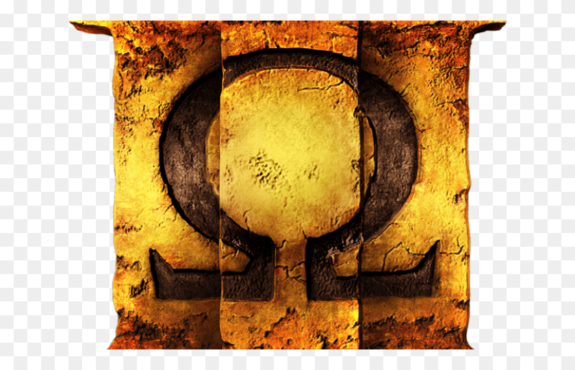 640x480 God Of War Clipart Transparent God Of War 3 Logo, Text, Word, Rust HD PNG Download