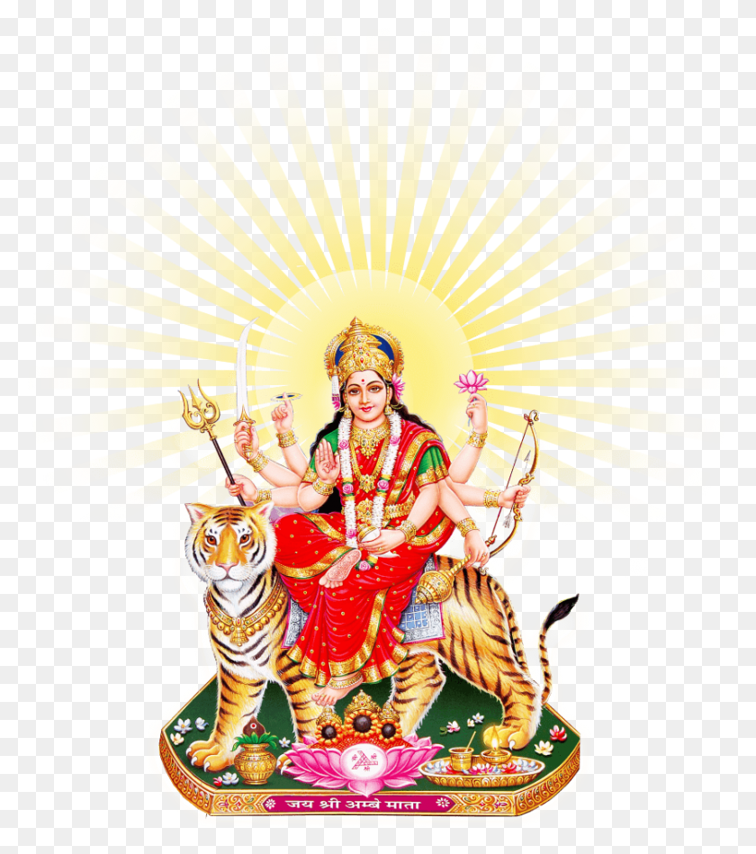 838x956 Goddess Durga Maa Sun Durga Mata, Person, Human, Crowd HD PNG Download