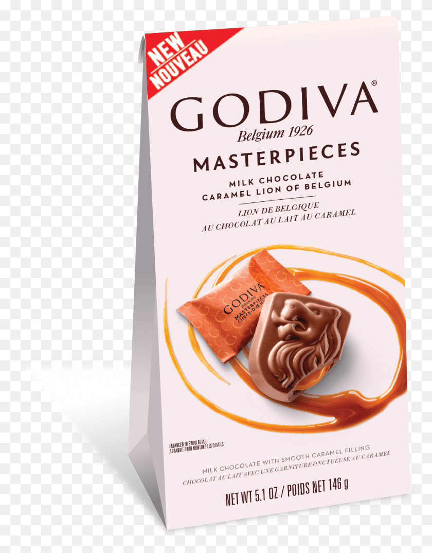 1980x2576 Godiva Masterpieces Chocolate Con Leche Caramelo León Bolsa Godiva Masterpieces Chocolate Con Leche, Cartel, Anuncio, Flyer Hd Png