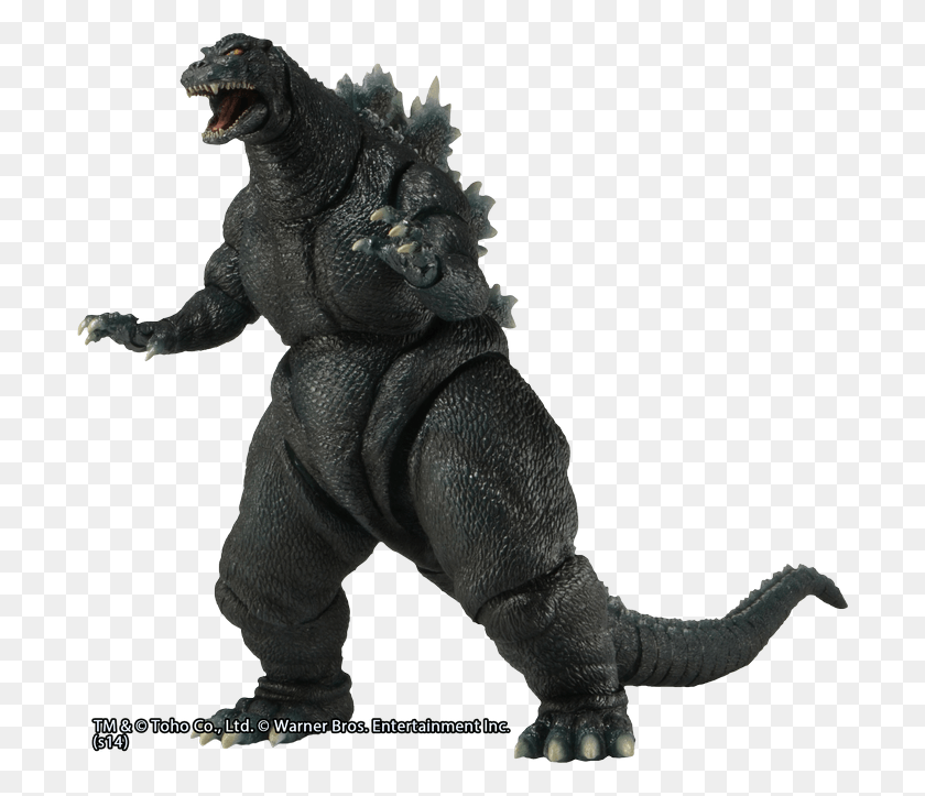 700x663 Godzilla 12 Head To Tail Action Figure Godzilla Vs Spacegodzilla Neca, Toy, Animal, Dinosaur HD PNG Download
