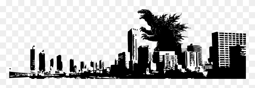 1921x567 Godzilla Attacking A City Godzilla Background, Metropolis, Urban, Building HD PNG Download