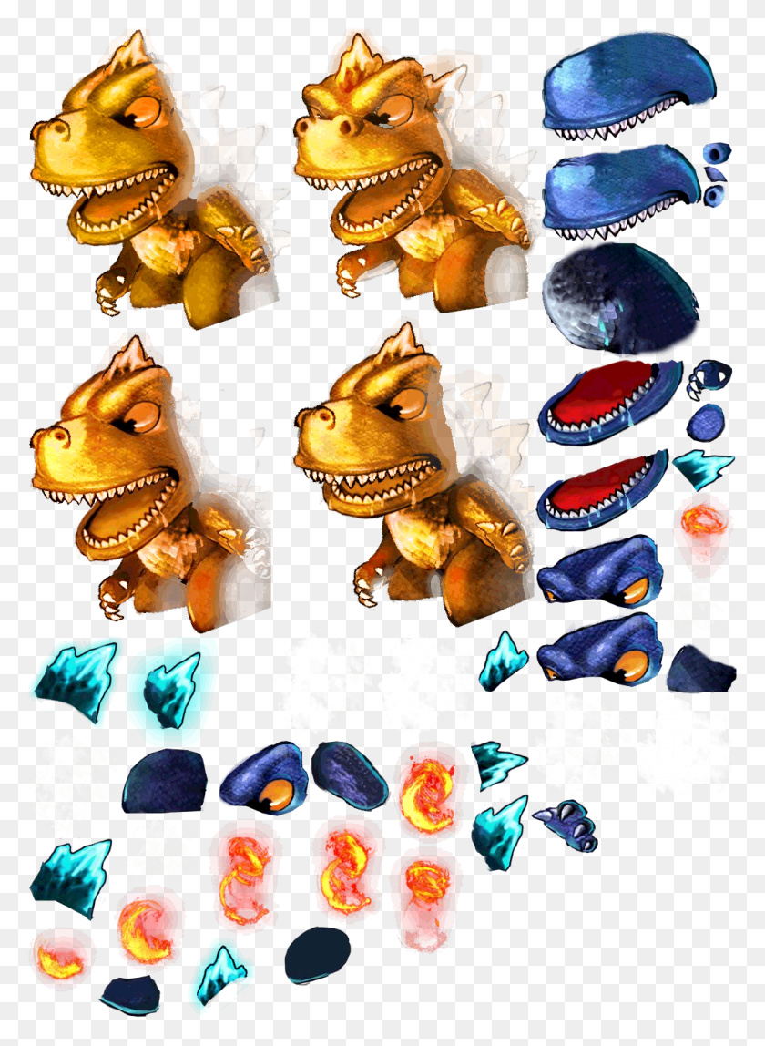 1023x1428 Godzilla Clipart Sprite Animal Figure, Treasure HD PNG Download