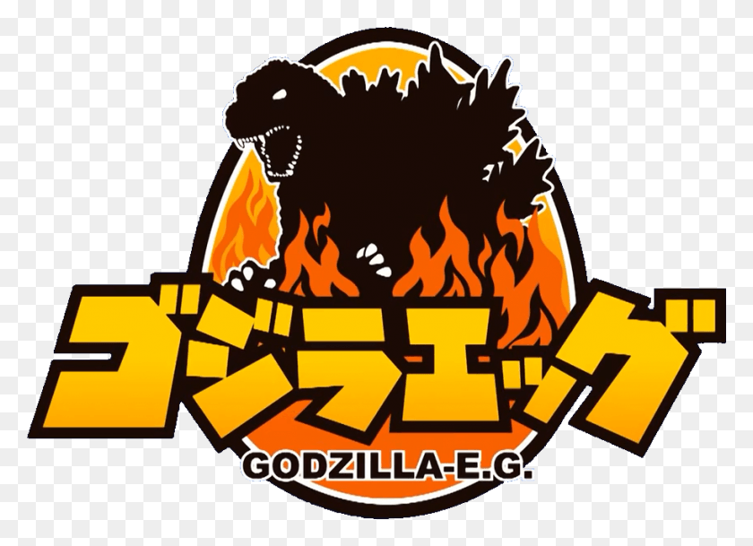 912x642 Godzilla Eggs Godzilla Egg Logo, Fire, Flame, Pac Man HD PNG Download