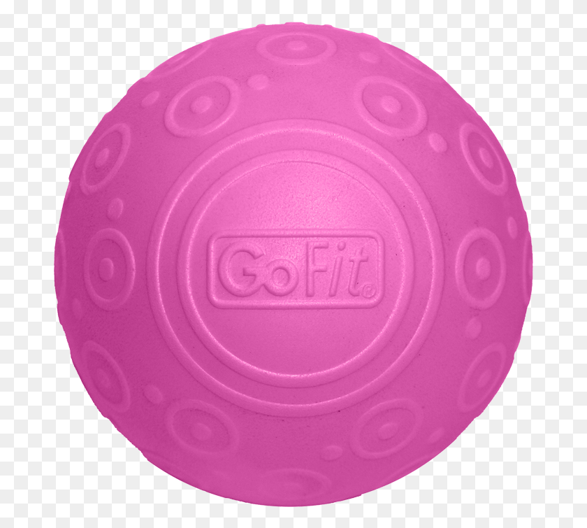 687x695 Gofit 5 Pink Ribbon Bola De Masaje Círculo, Juguete, Frisbee, Jabón Hd Png
