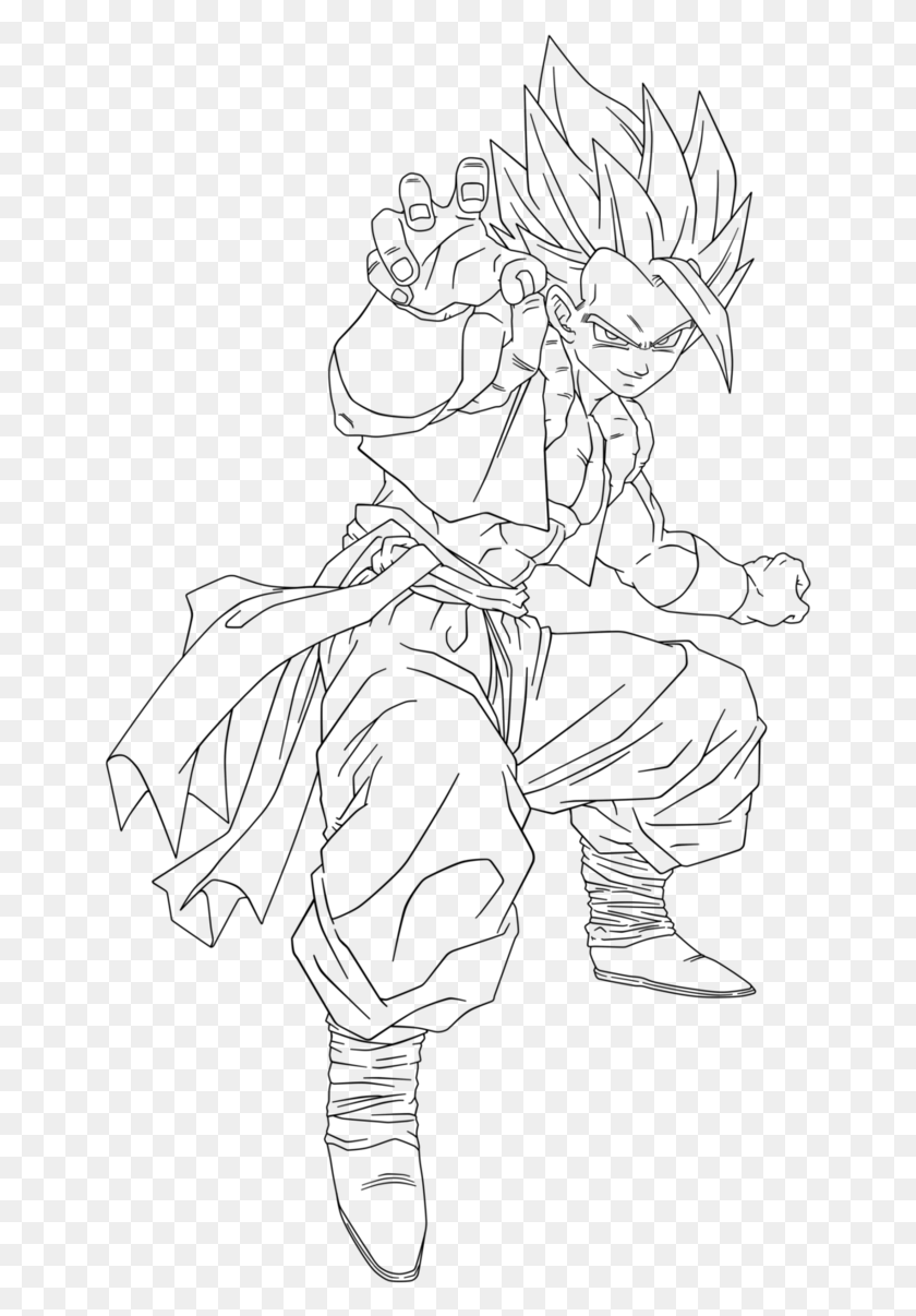 650x1146 Gogeta Coloring Pages Coloring Home Dbz Gogeta Coloring Pages, Gray, World Of Warcraft HD PNG Download