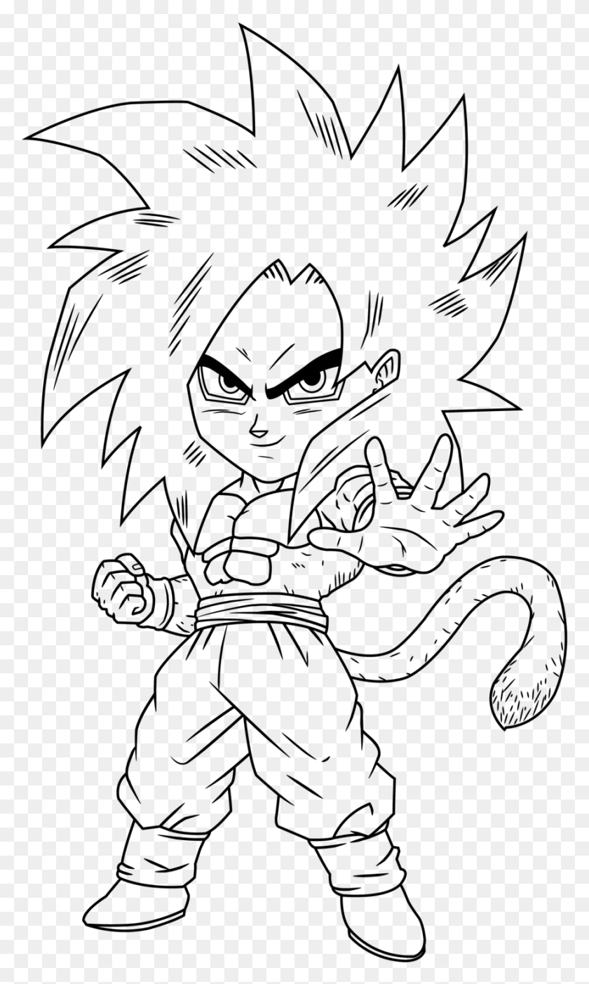 878x1512 Gogeta Coloring Pages Coloring Home Ssj4 Goku Drawings Chibi, Gray, World Of Warcraft HD PNG Download