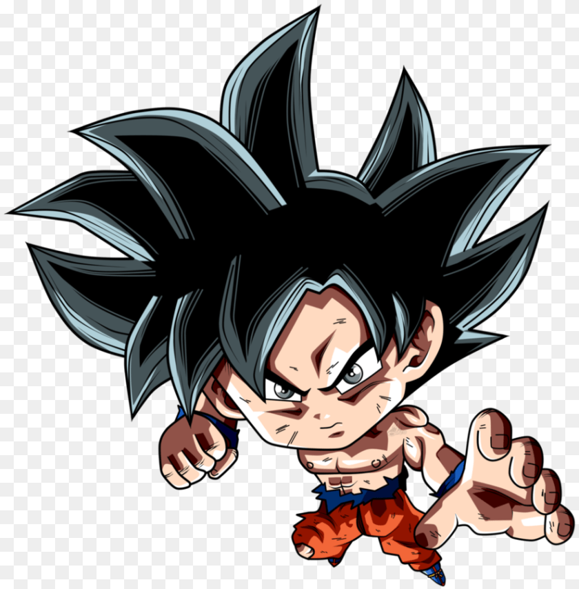 886x901 Goku Chibi Image, Book, Comics, Publication, Baby PNG