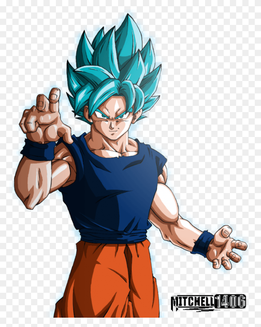 793x1007 Goku Super Saiyan Blue Goku Perfected Super Saiyan Blue, Hand, Person, Human HD PNG Download